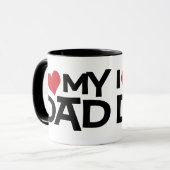 Ich Liebe Mein Vater Vatertag Tasse (Vorderseite Links)