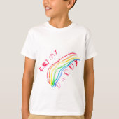 "Ich Liebe mein Vati-" Regenbogen T-Shirt (Vorderseite)
