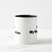 Ich Liebe mein Vegetarisch Tasse (Zentrum)