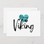 Ich Liebe mein Viking Feiertagspostkarte (Vorne/Hinten)