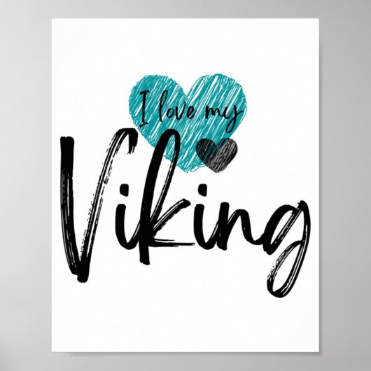 Ich Liebe mein Viking Poster (Vorne)