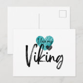 Ich Liebe mein Viking Postkarte (Vorne/Hinten)