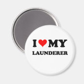 Ich Liebe mein Wäscher Magnet (Vorderseite/Rückseite)