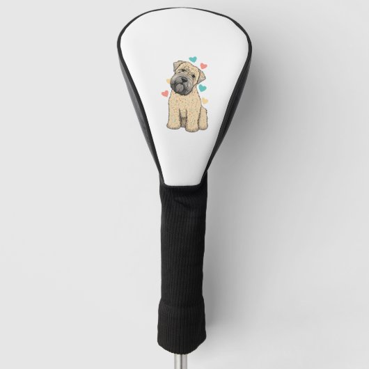 Ich Liebe mein weich beschichtetes Wheaten Terrier Golf Headcover (Vorderseite)