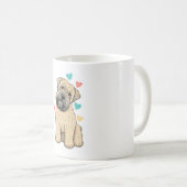 Ich Liebe mein weich beschichtetes Wheaten Terrier Kaffeetasse (VorderseiteRechts)