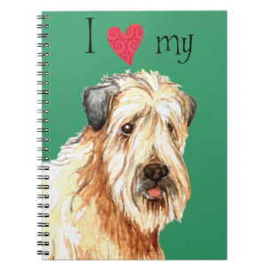 Ich Liebe mein weich beschichtetes Wheaten Terrier Notizblock