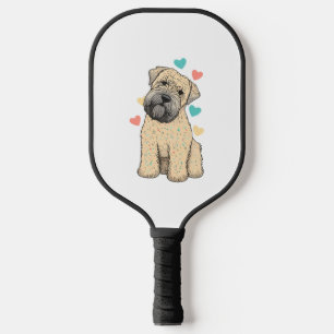 Ich Liebe mein weich beschichtetes Wheaten Terrier Pickleball Schläger