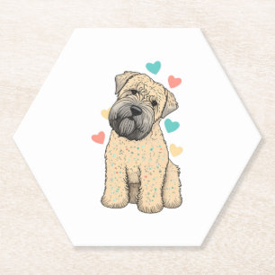 Ich Liebe mein weich beschichtetes Wheaten Terrier Untersetzer
