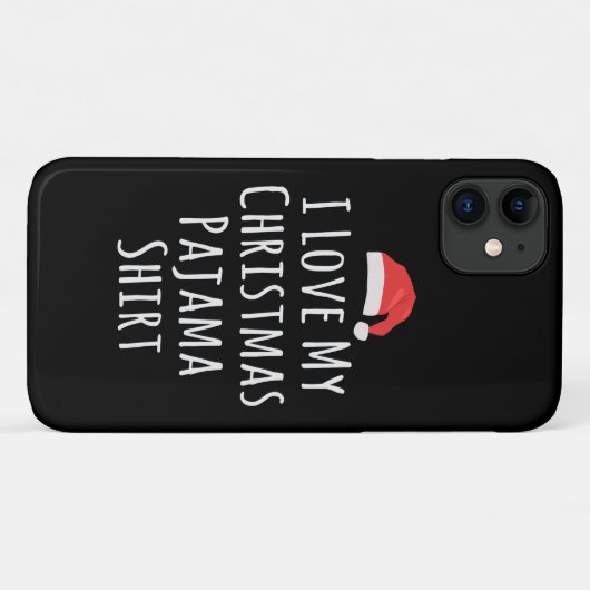 Ich Liebe mein Weihnachts-Pajama-Shirt Case-Mate iPhone Hülle (Rückseite (Horizontal))