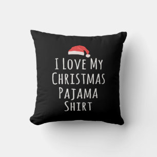Ich Liebe mein Weihnachts-Pajama-Shirt Kissen