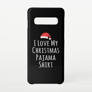 Ich Liebe mein Weihnachts-Pajama-Shirt Samsung Galaxy S10 Hülle