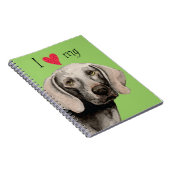 Ich Liebe mein Weimaraner Notizblock (Rechte Seite)