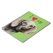 Ich Liebe mein Weimaraner Notizblock (Linke Seite)