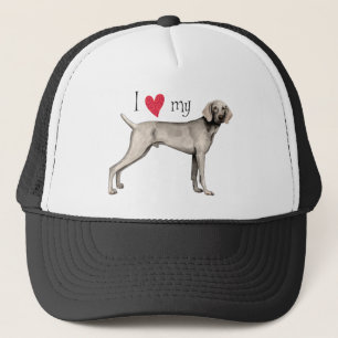 Ich Liebe mein Weimaraner Truckerkappe