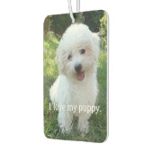 Ich Liebe mein Welpenfernseher Autolufterfrischer (Links)