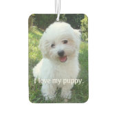 Ich Liebe mein Welpenfernseher Autolufterfrischer (Rückseite)