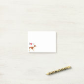 Ich Liebe mein Welsh Springer Spaniel Post-it Klebezettel (Auf Schreibtisch)