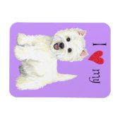 Ich Liebe mein Westie Magnet (Horizontal)