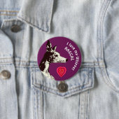 Ich Liebe mein Whippet Button (Beispiel)