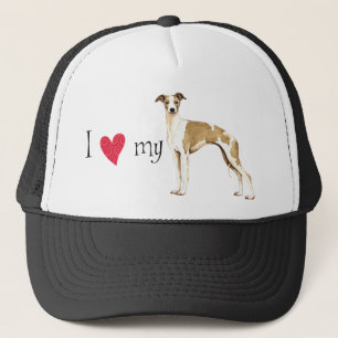 Ich Liebe mein Whippet Truckerkappe