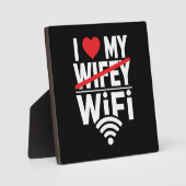 Ich Liebe mein WiFi (Nicht Wifey) - Funny Fotoplatte (Vorderseite)