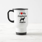 Ich Liebe mein Windhund Hund Reisebecher (Links)