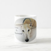 "Ich Liebe mein Windhund-" Hundekunst-Pastell Kaffeetasse (Mittel)
