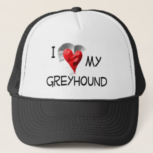 Ich Liebe mein Windhund Truckerkappe