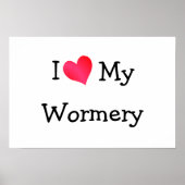 Ich Liebe mein Wormery Poster (Vorne)