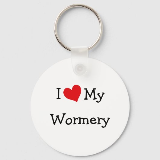 Ich Liebe mein Wormery Schlüsselanhänger (Vorderseite)