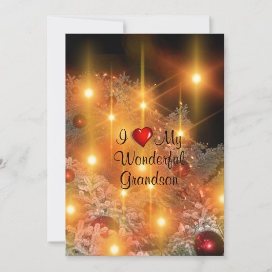 Ich Liebe mein wunderbarer Großvater Feiertagskarte (Vorderseite)