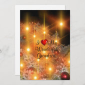 Ich Liebe mein wunderbarer Großvater Feiertagskarte (Vorne/Hinten)