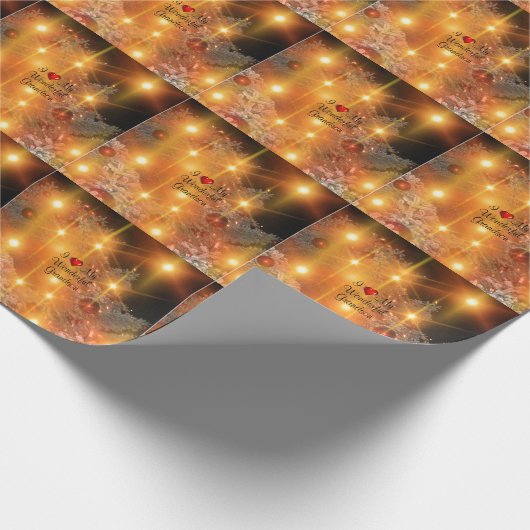 Ich Liebe mein wunderbarer Großvater Geschenkpapier (Ecke)