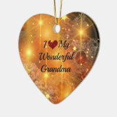 Ich Liebe mein wunderbares Oma, Keramik Ornament (Links)