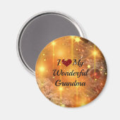 Ich Liebe mein wunderbares Oma Magnet (Vorderseite/Rückseite)