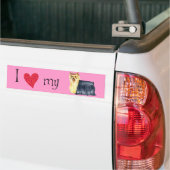 Ich Liebe mein Yorkie Autoaufkleber (Auf Lkw)