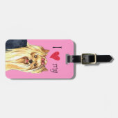 Ich Liebe mein Yorkie Gepäckanhänger (Vorderseite horizontal)