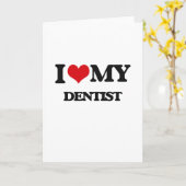 Ich Liebe mein Zahnarzt Karte (Gelbe Blume)