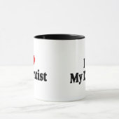 Ich Liebe mein Zahnarzt Tasse (Zentrum)