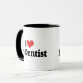 Ich Liebe mein Zahnarzt Tasse (Vorderseite Links)