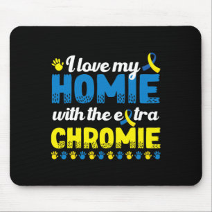 Ich Liebe mein Zuhause mit einem extra Chromie Dow Mousepad