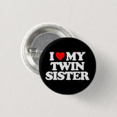 ICH LIEBE MEIN ZWEI SCHIRM BUTTON (Vorne & Hinten)