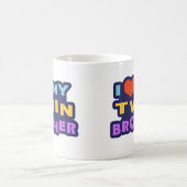 Ich Liebe mein Zwillingsbruder Kaffeetasse (Mittel)