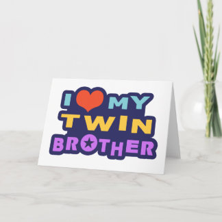 Ich Liebe mein Zwillingsbruder Karte