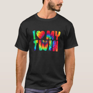 Ich Liebe mein Zwillingsherz Funny Not Retro Krawa T-Shirt