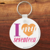 Ich Liebe meine 17 Orange Schlüsselanhänger (Vorderseite)