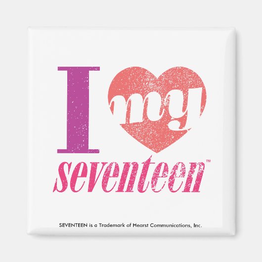 Ich Liebe meine 17 Pink Magnet (Vorne)