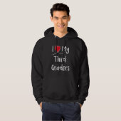 Ich Liebe meine 3. Klasse Virtual Third Grade Teac Hoodie (Vorne ganz)