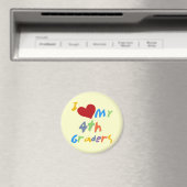 Ich Liebe meine 4. Grader Tshirts und Geschenke Magnet (In Situ (Geschirrspüler))