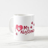 Ich Liebe meine Abessinier! Kaffeetasse (Vorderseite Links)